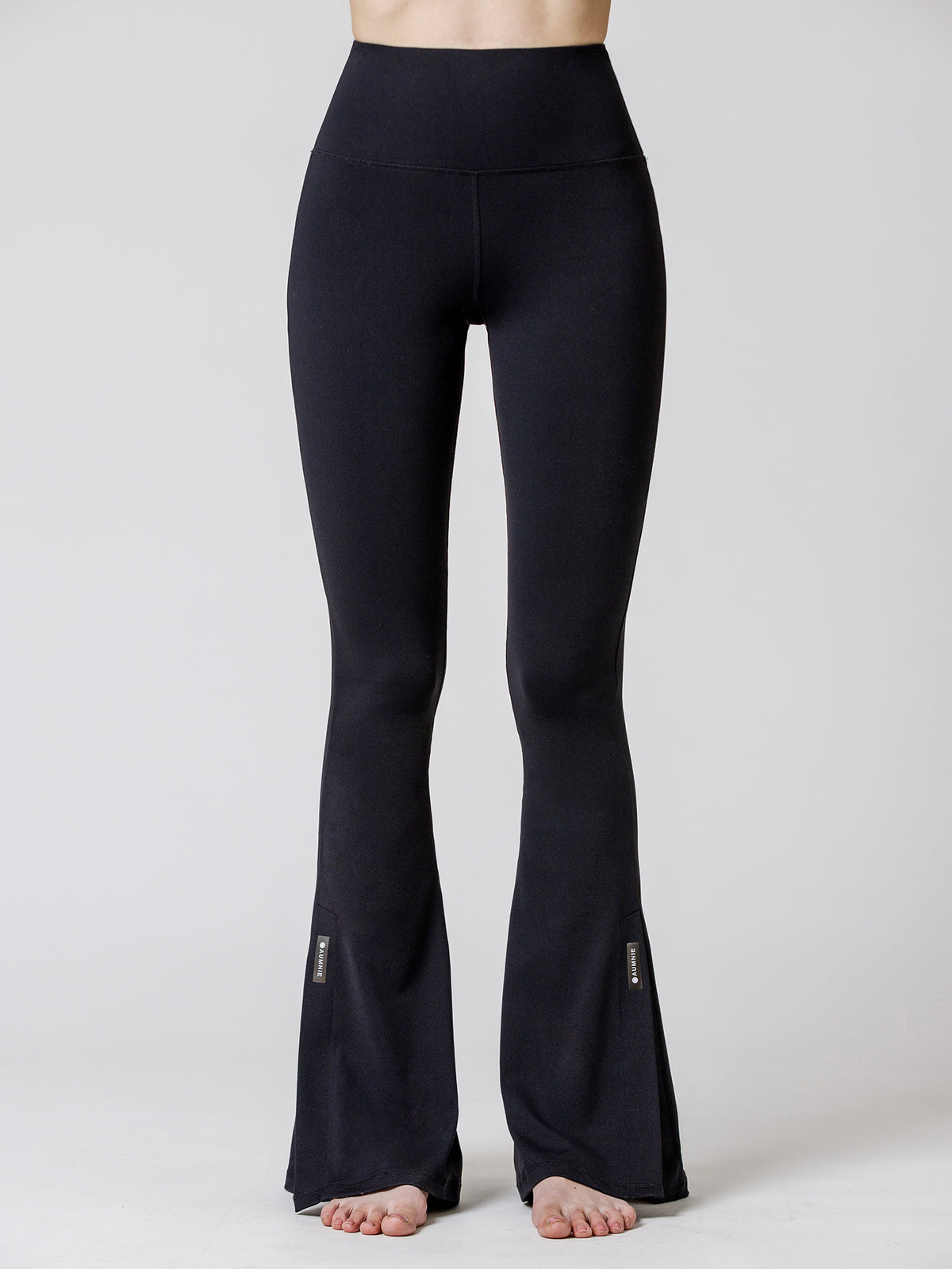 SIDE SLIT HIGH WAIST FLARE PANTS