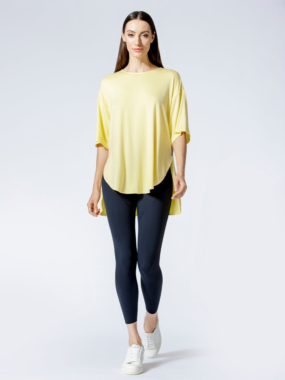 HI LO OVERSIZE TEE, JASMINE