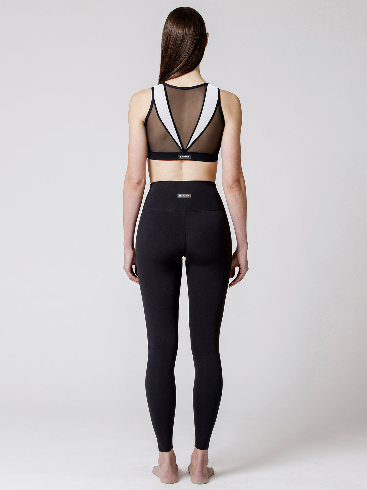 VICTORIA BRA, WHITE/BLACK MESH