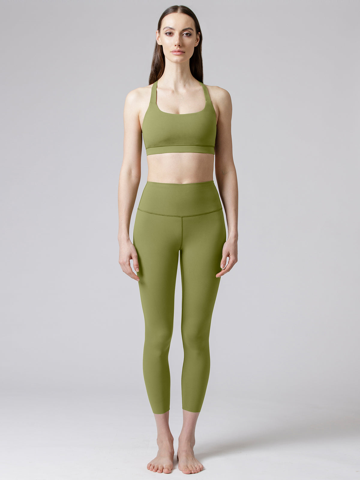 PURE FLOW ANKLE CROPS, SAFFRON