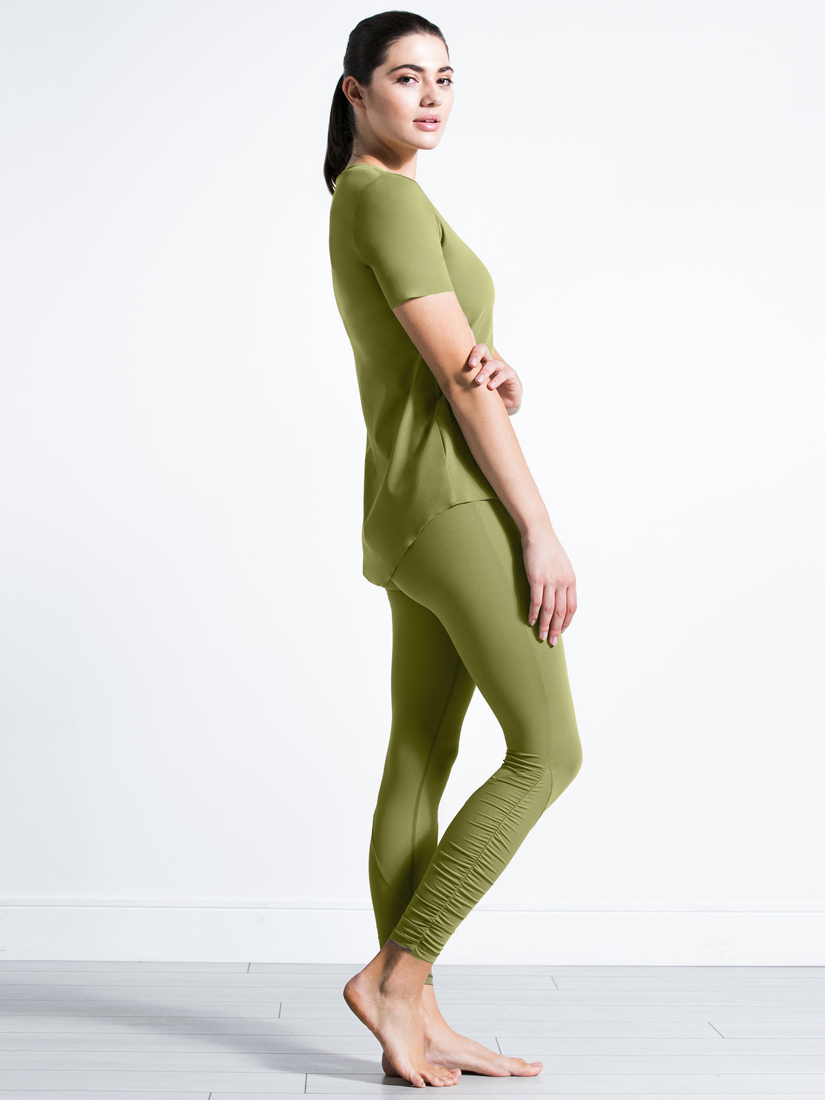 RELAXED NUDE TEE, SAFFRON