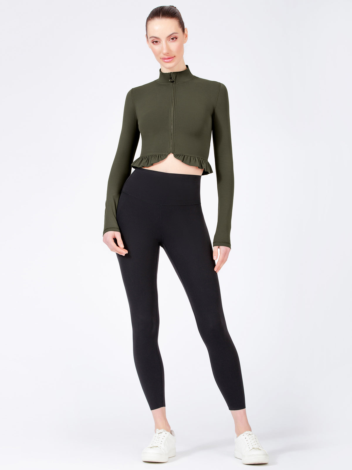 CROPPED RUFFLES JACKET