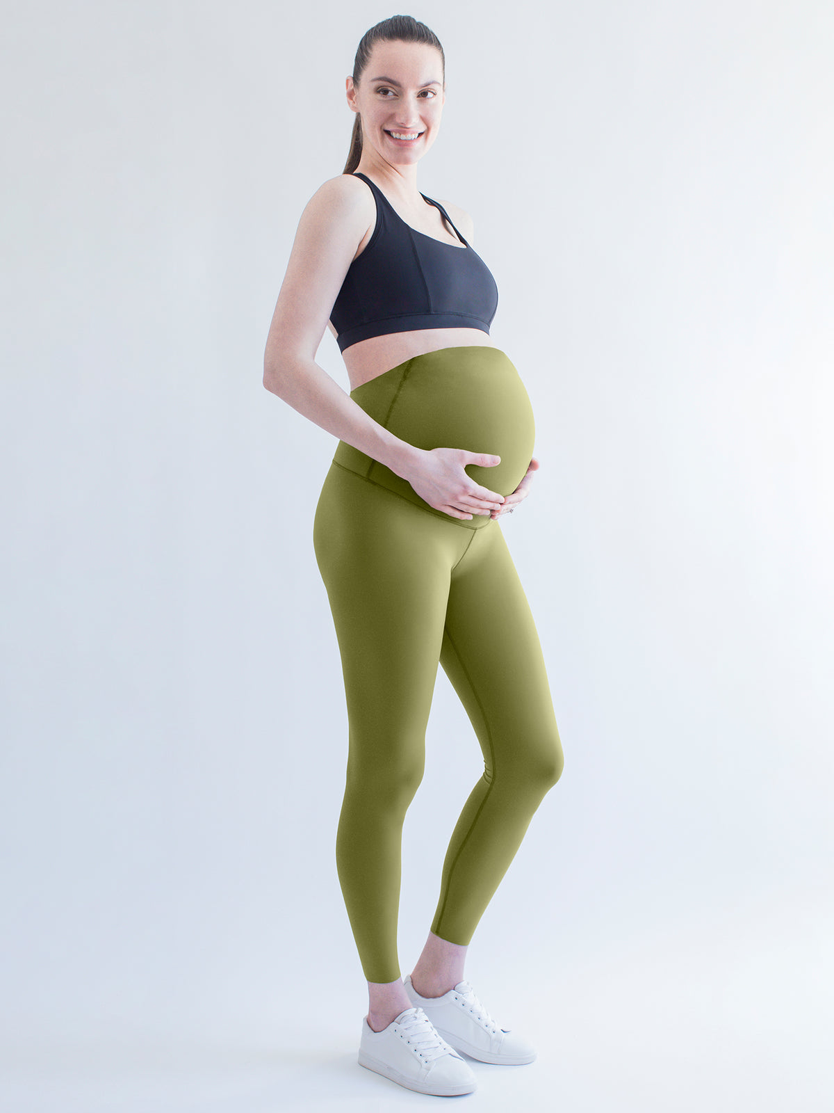OVER THE BUMP MATERNITY SHAPE PANTS, SAFFRON