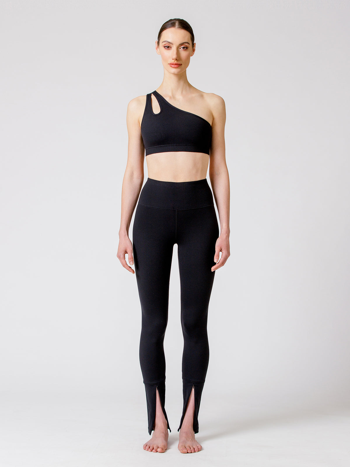 UNION FRONT ZIP PANTS, BLACK