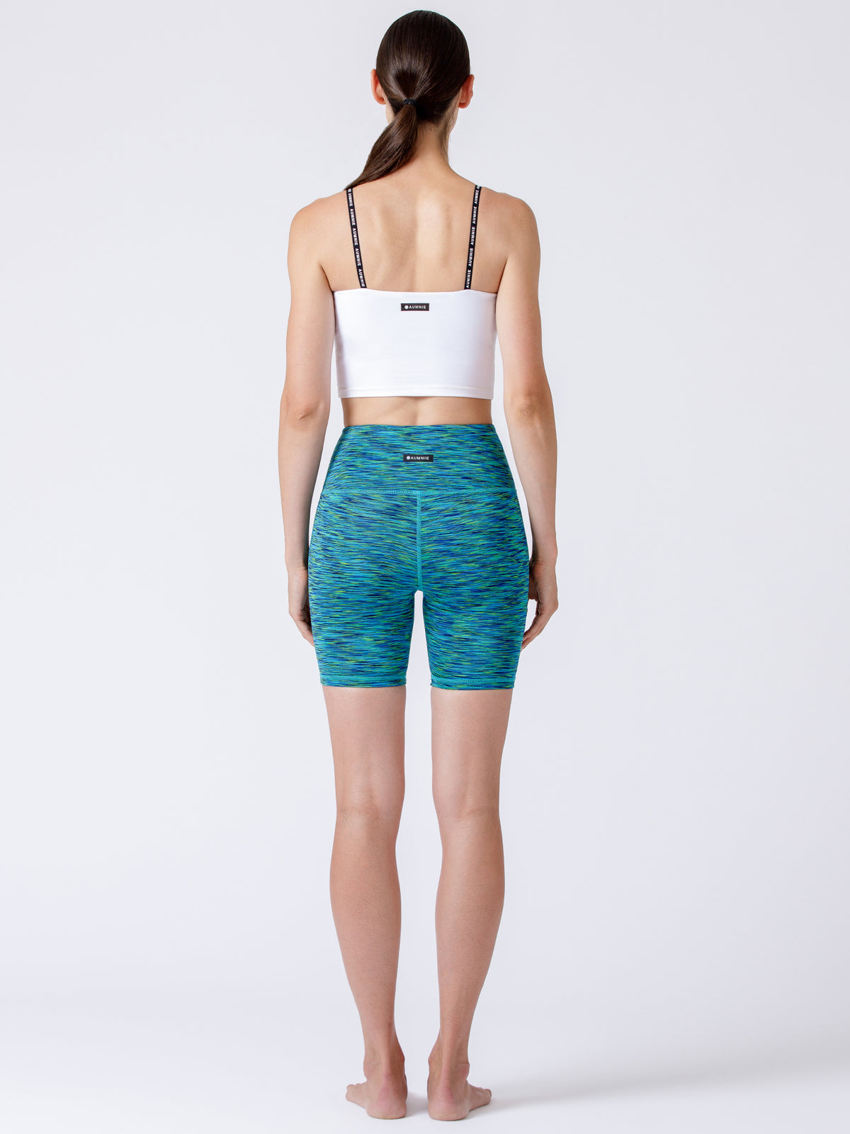 FLEX 6" HIGH WAIST SHORTS, MIX MELANGE