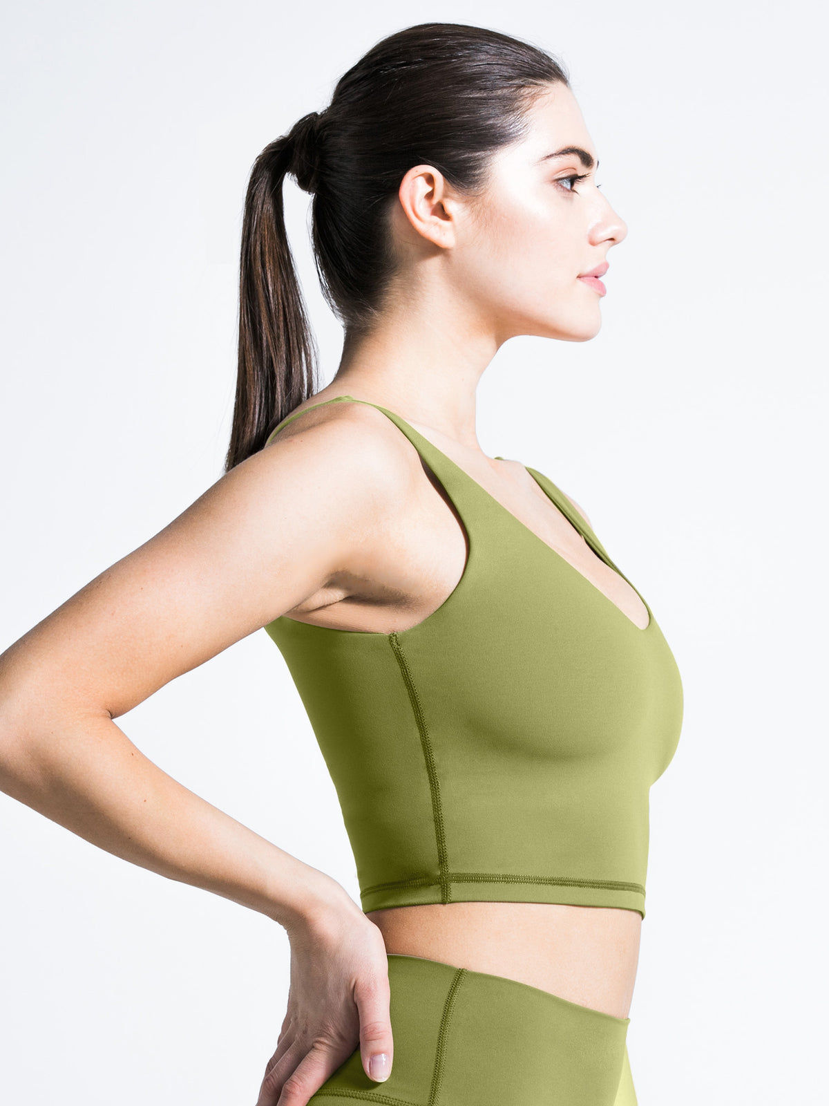 U NECK NUDE TANK, SAFFRON