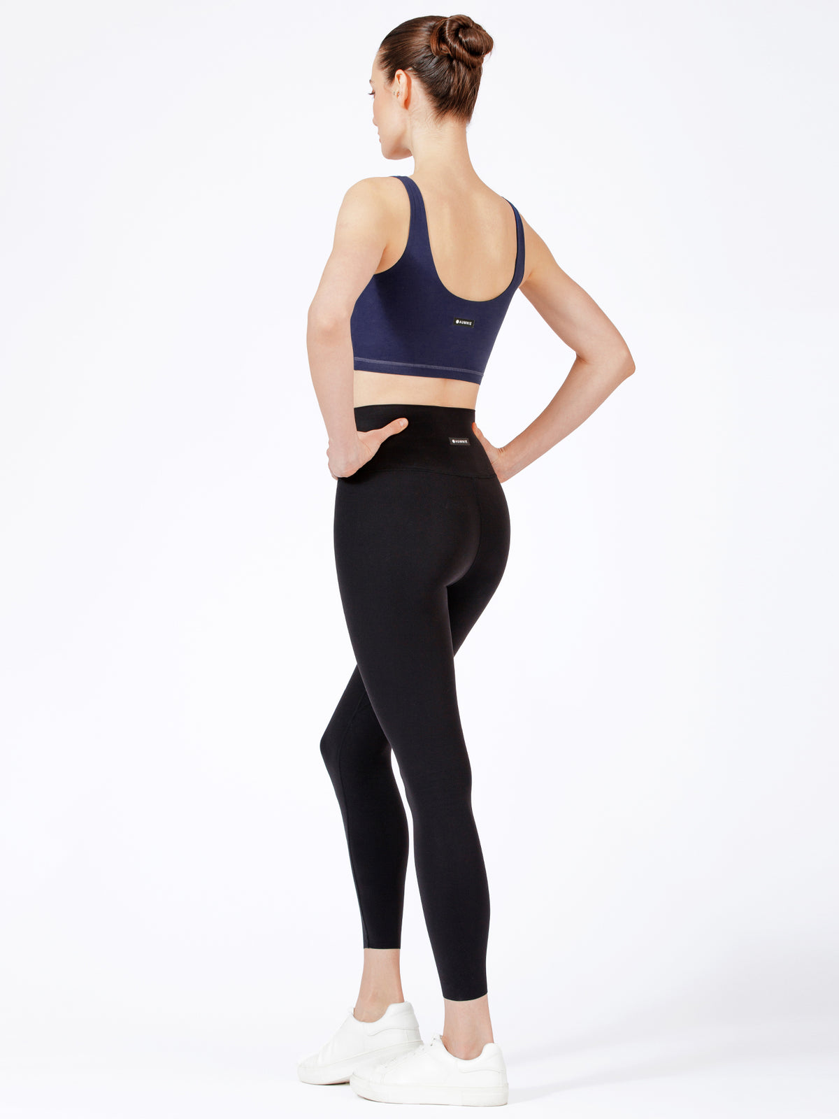 WRAPPED U-NECK NUDE TANK