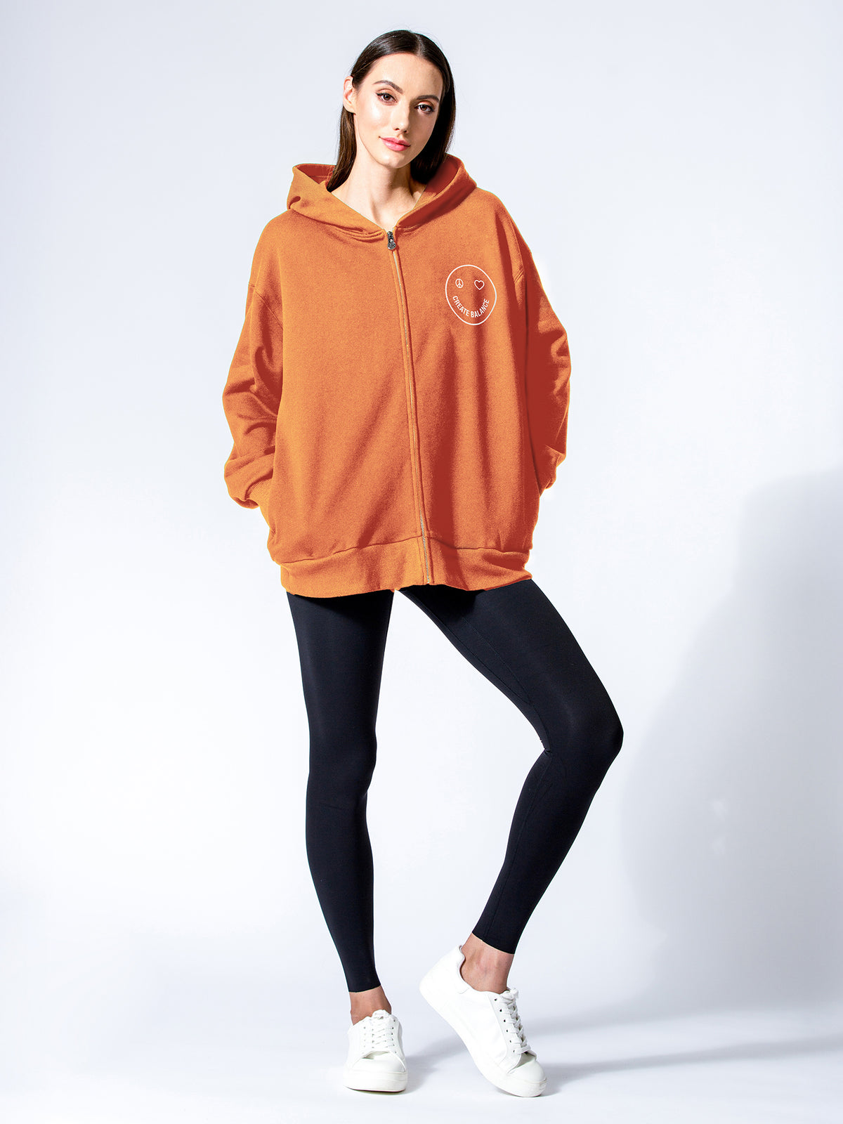 HAPPY GLOW ZIP HOODIE