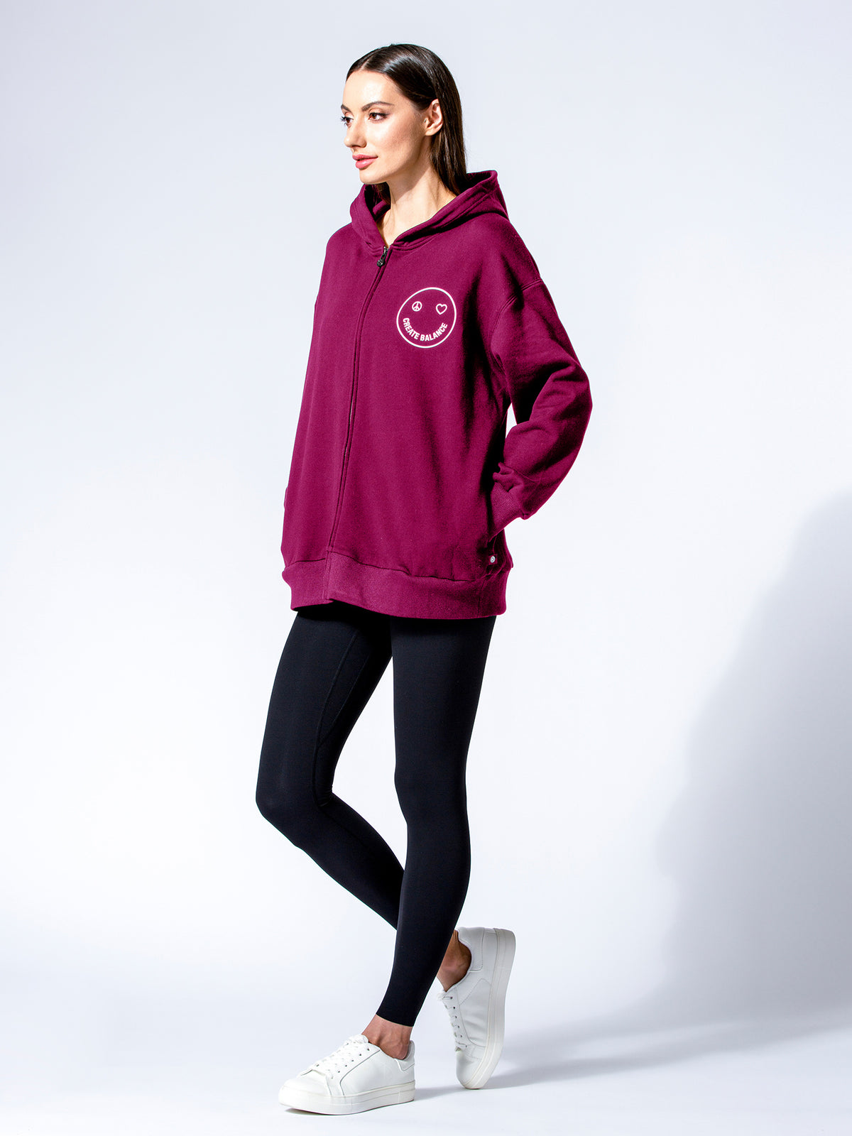 HAPPY GLOW ZIP HOODIE