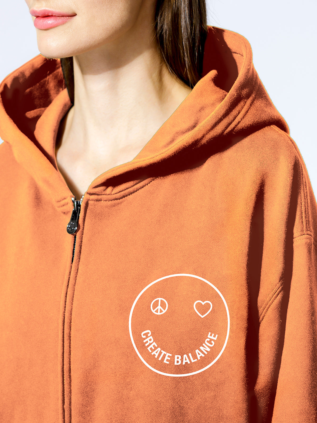 HAPPY GLOW ZIP HOODIE