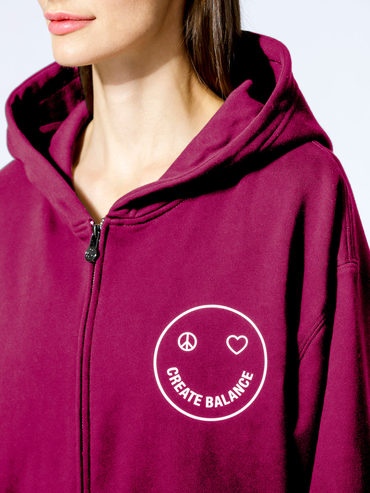 HAPPY GLOW ZIP HOODIE