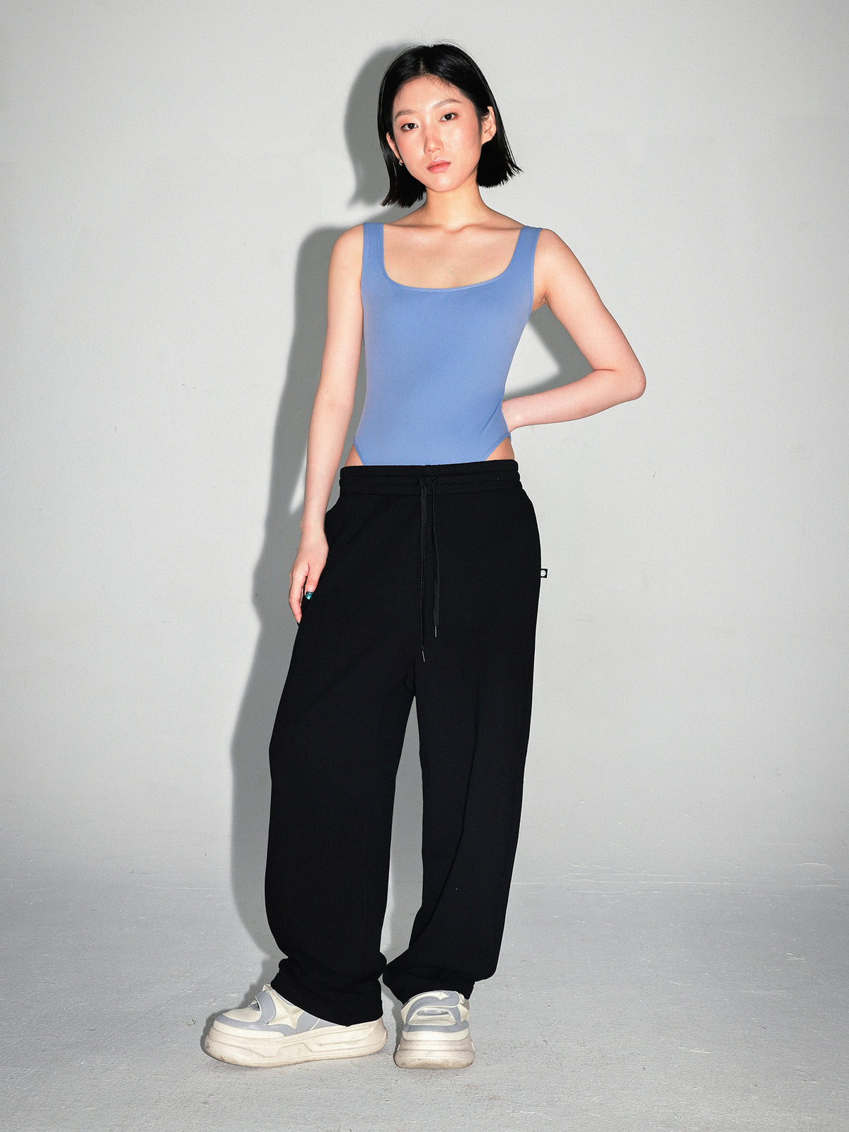 HIGH-CUT BASIC TANK BODYSUIT