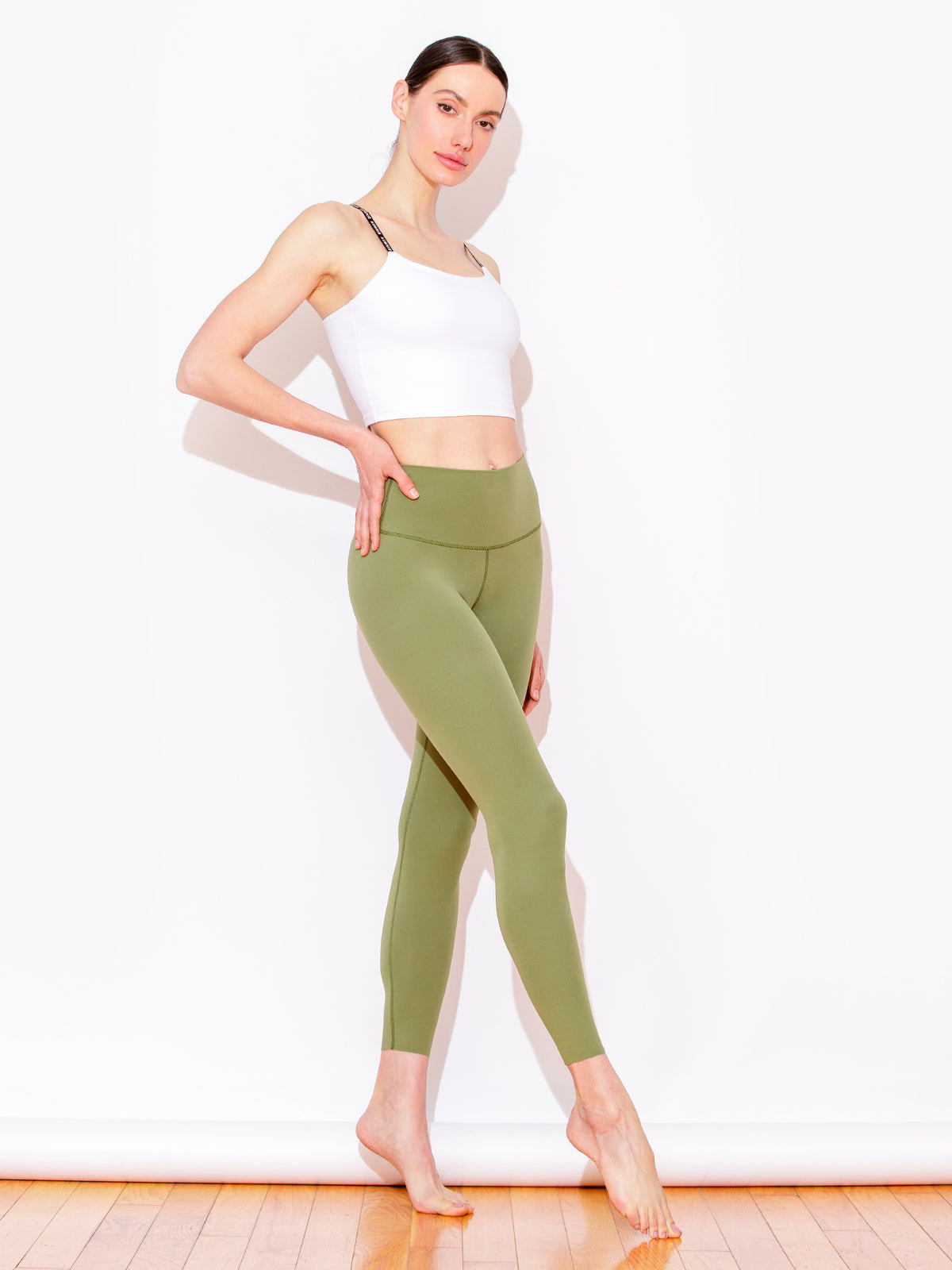 NUDE SHAPE HIGH WAIST PANTS, SAFFRON