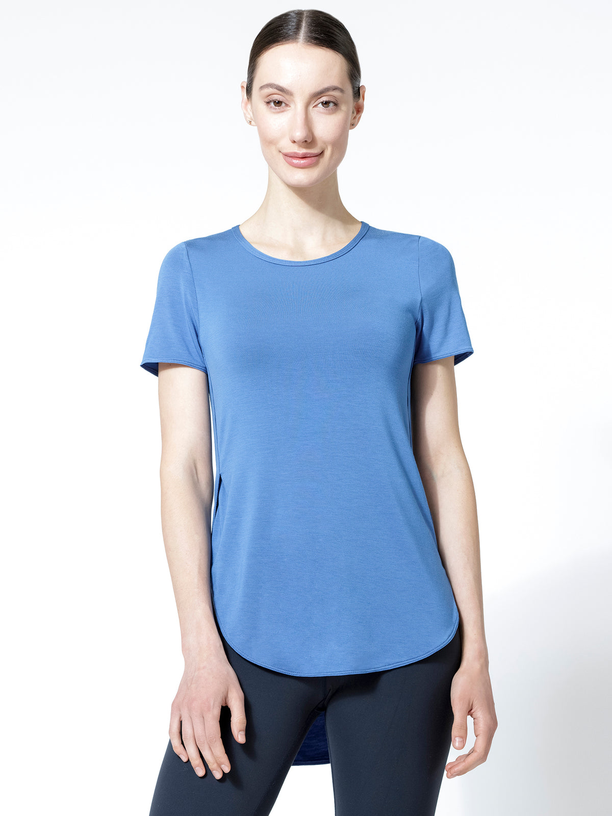 HI LO SPLIT SIDE TEE