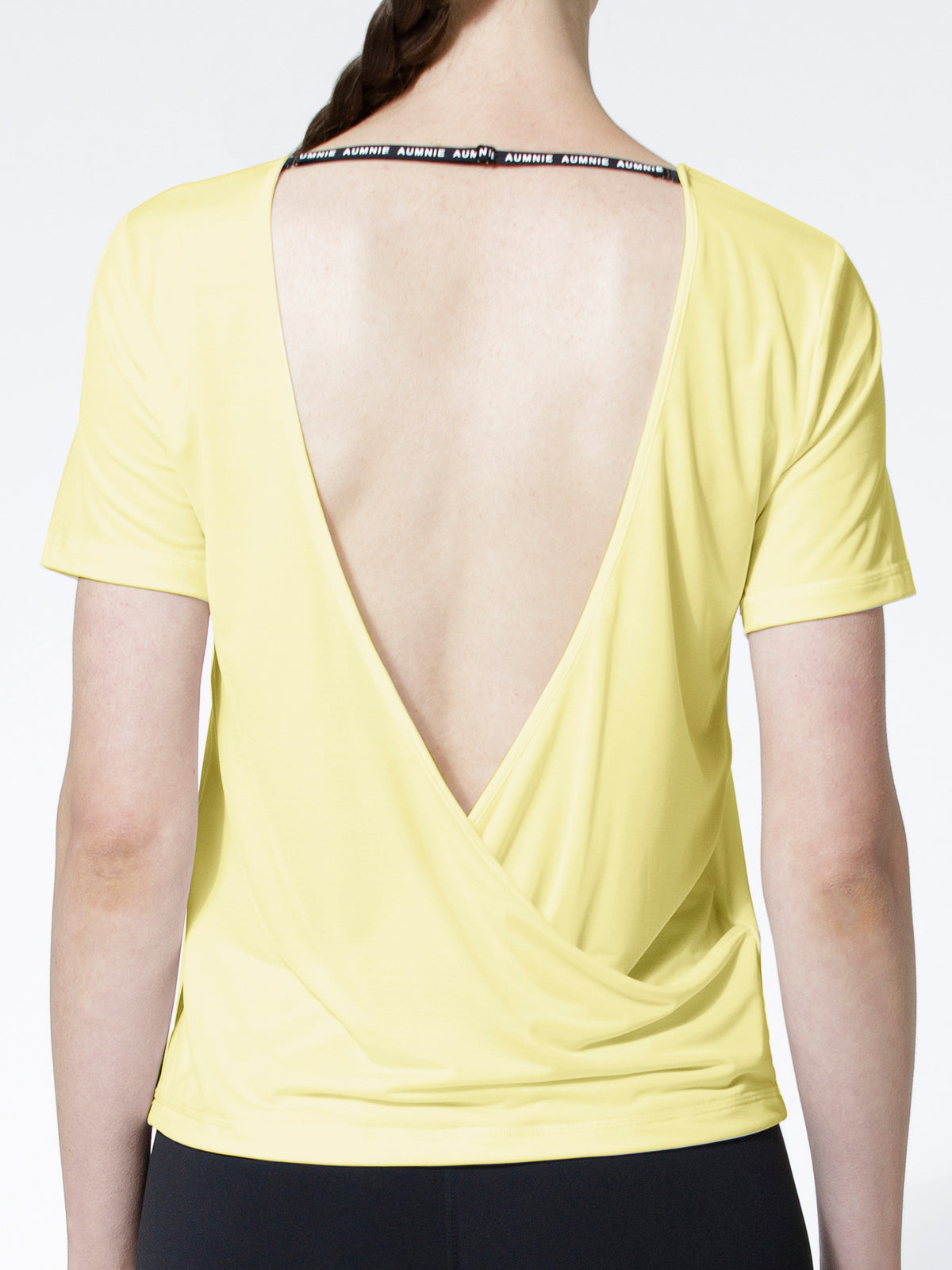 OPEN BACK WRAP TEE, JASMINE