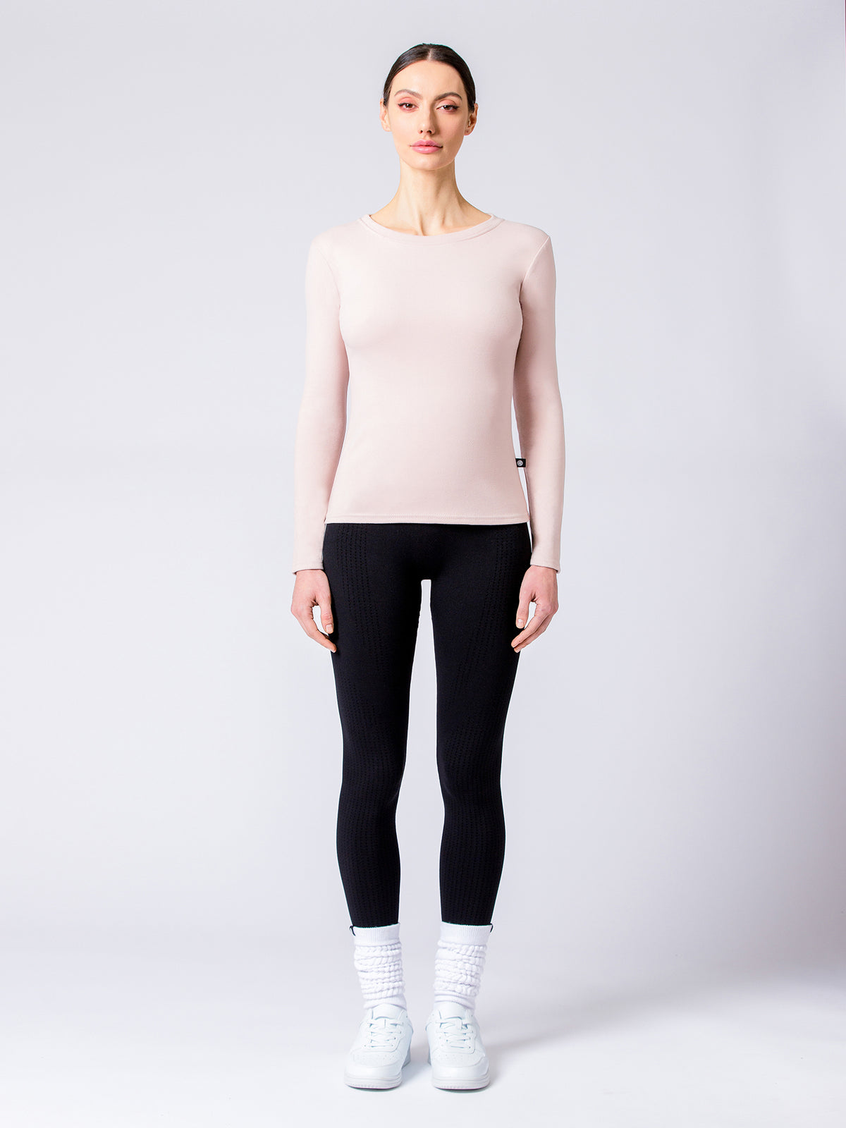 THERMAL FLEECE LONG SLEEVE TOP, CASSIAS