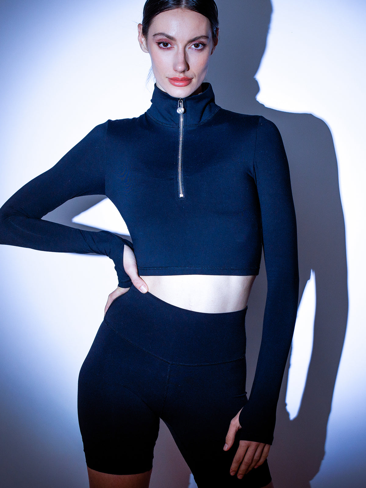 ATHLETICS HALF ZIPPER TOP