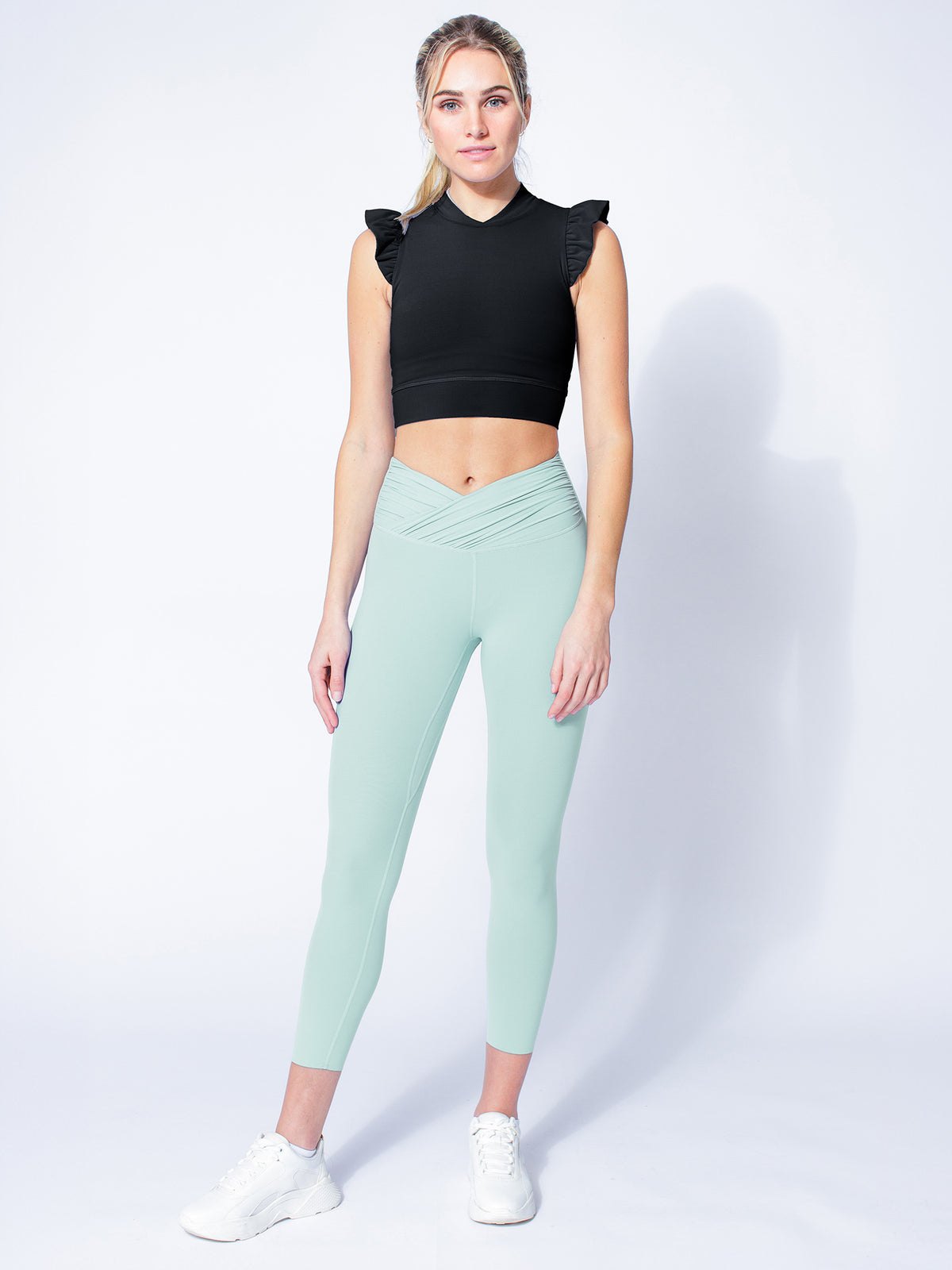 NUDE WRAP ANKLE CROPS