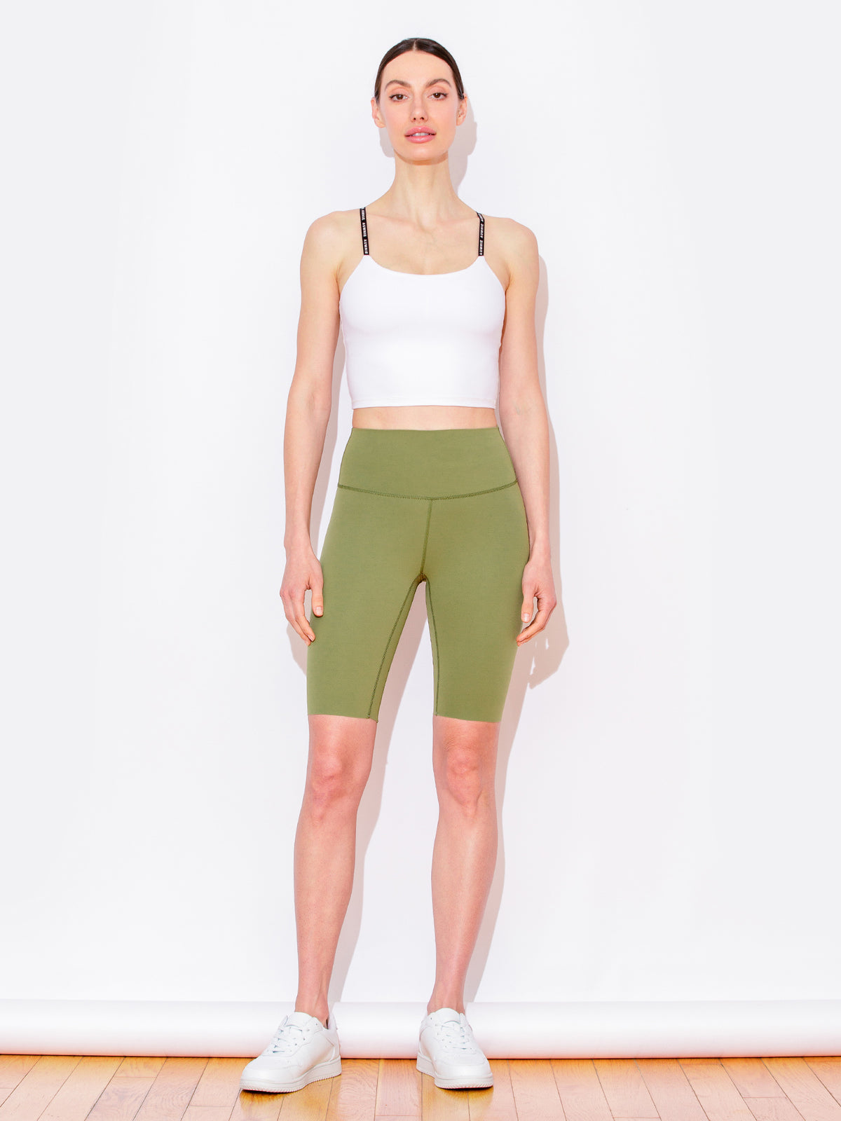 NUDE SHAPE BIKER SHORTS, SAFFRON