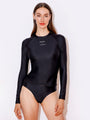 RASHGUARD SWIM TOP, BLACK
