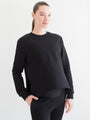 MATERNITY SIDESPLIT SWEATSHIRT, BLACK