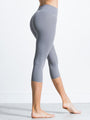NUDE SHAPE HIGH WAIST CROPS, LUNAR GREY