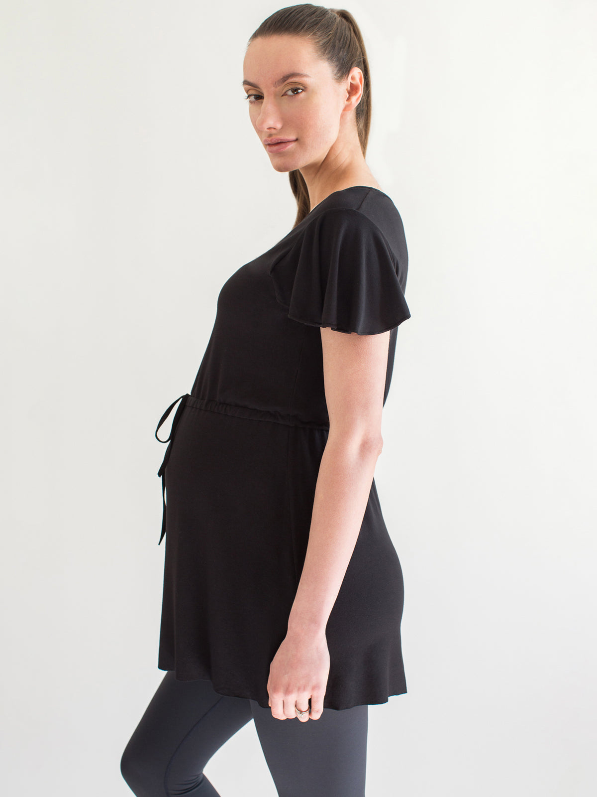 MATERNITY DRAWSTRING LILY TOP