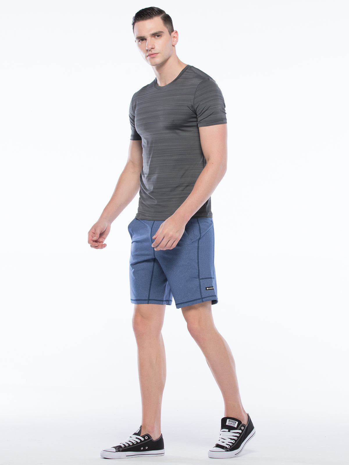 SPEED SHORT 2.0, HEATHER BLUE