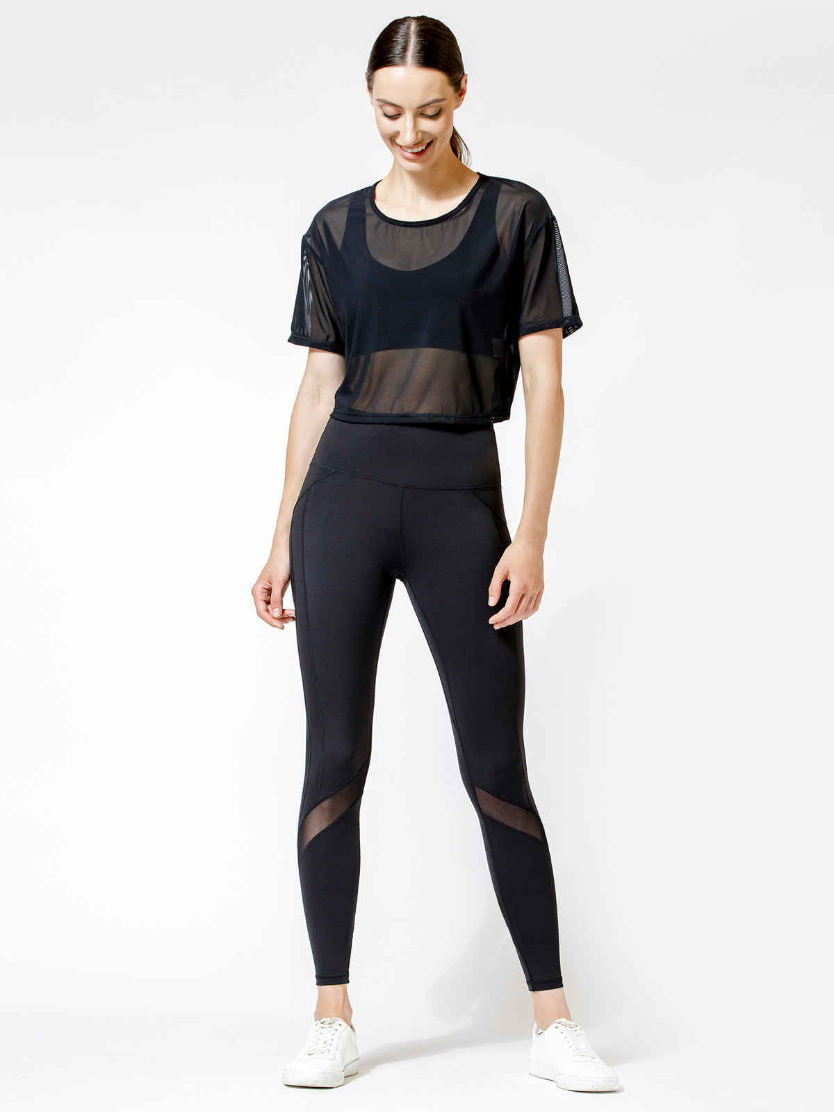 CROPPED HENLEY TEE