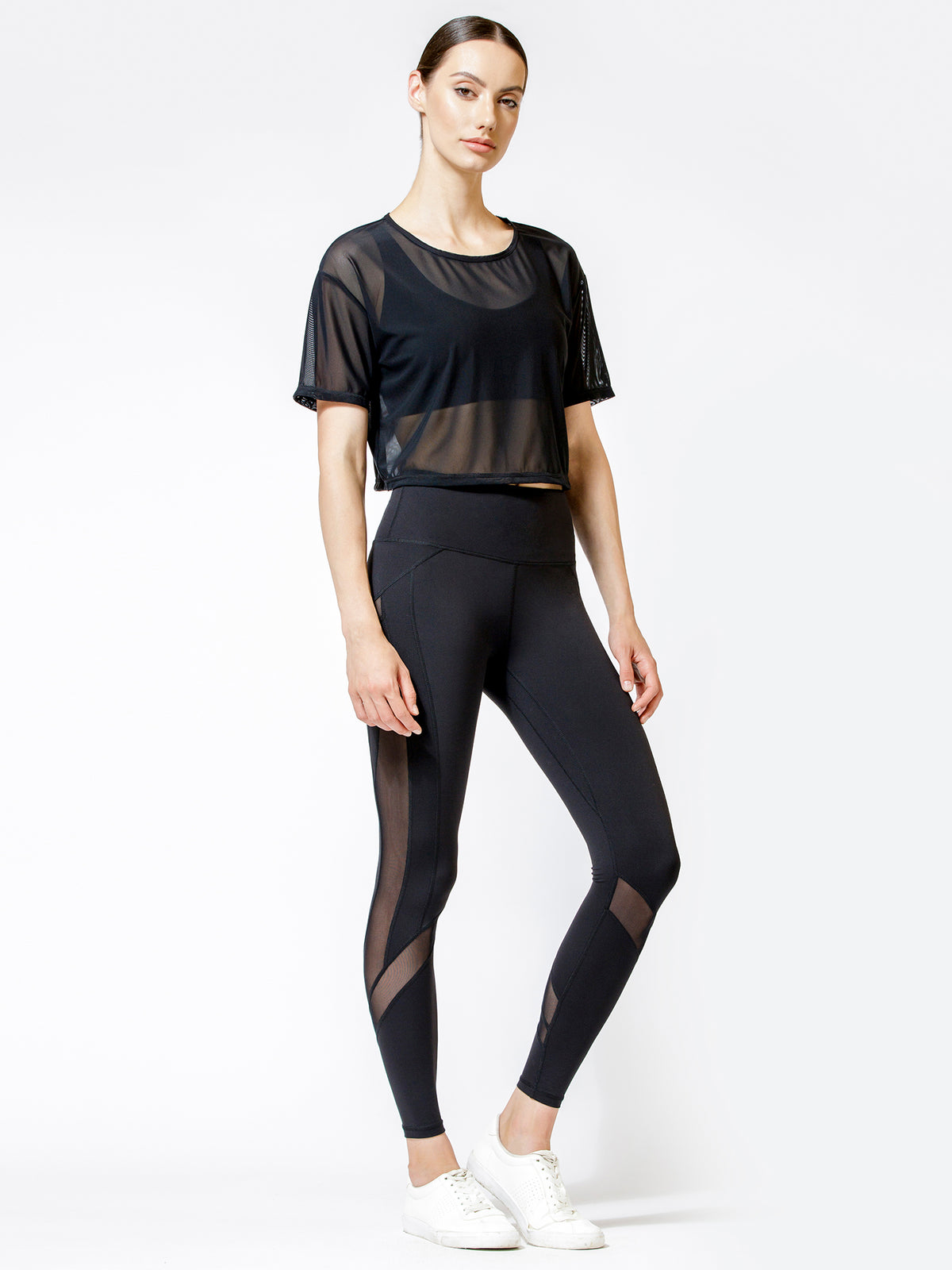 CROPPED HENLEY TEE