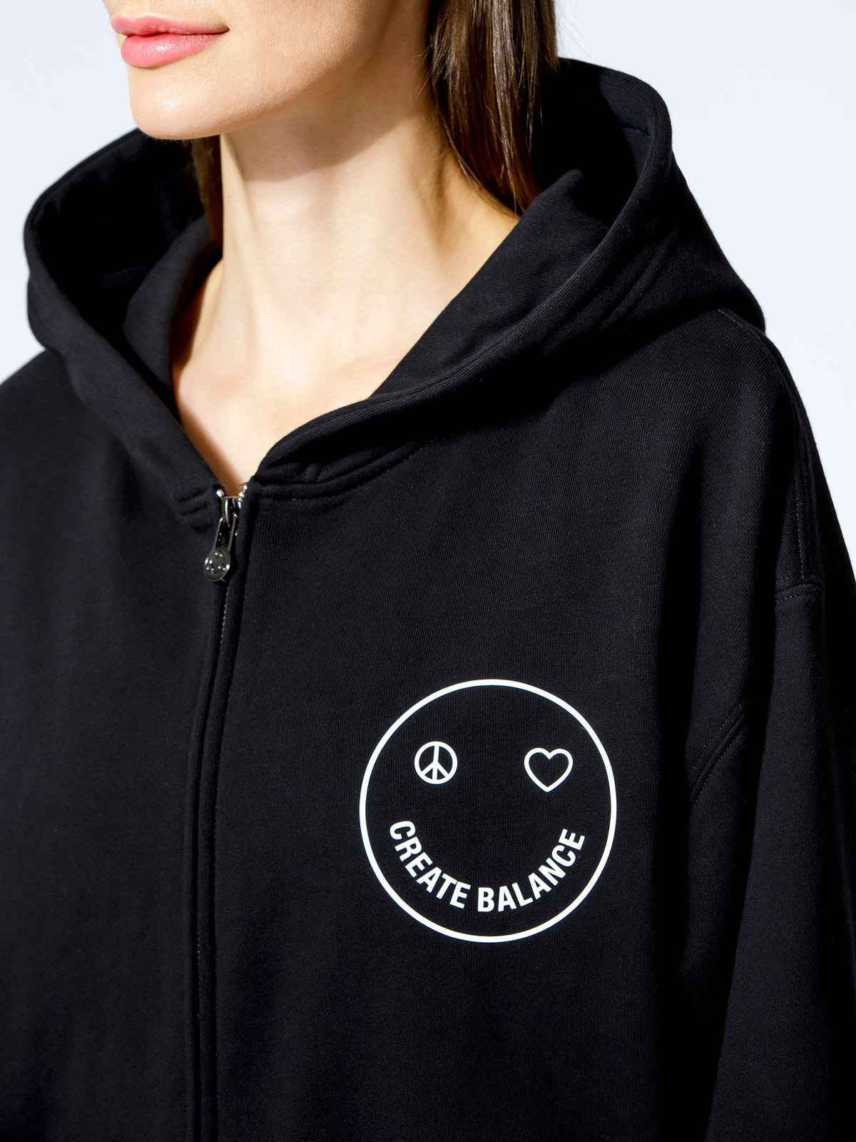 HAPPY GLOW ZIP HOODIE