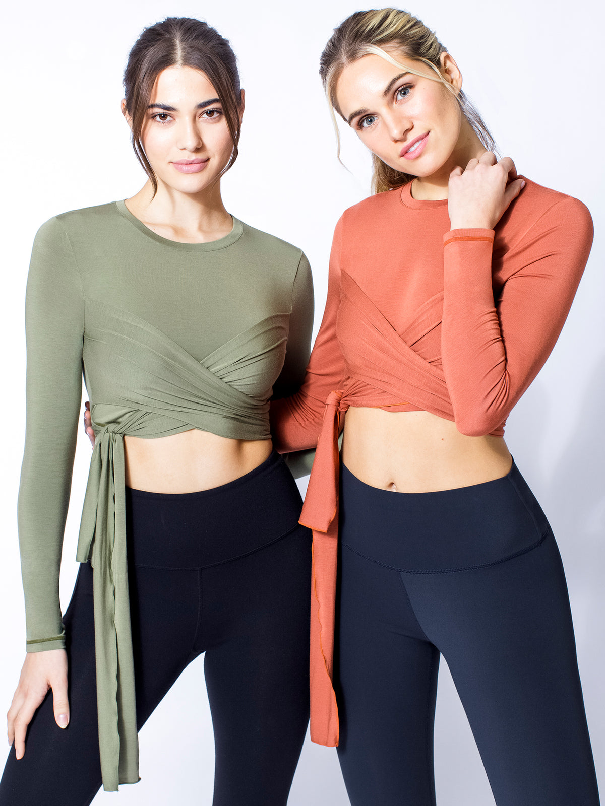 LONG SLEEVE CT WRAP TEE, WILLOW