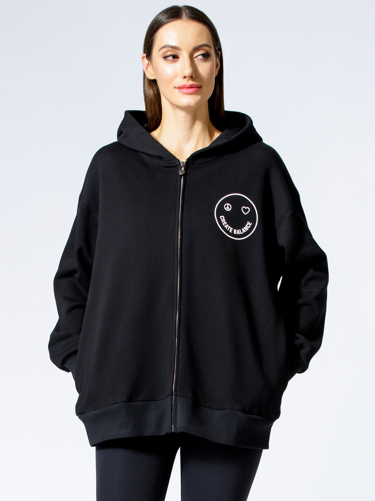 HAPPY GLOW ZIP HOODIE