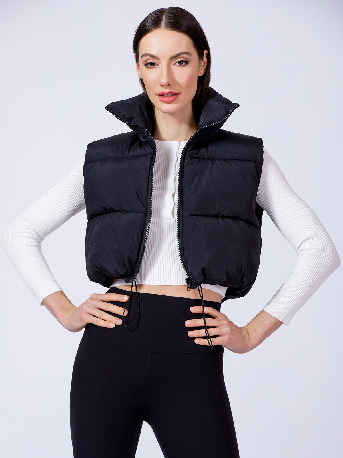CROPPED PUFFER VEST