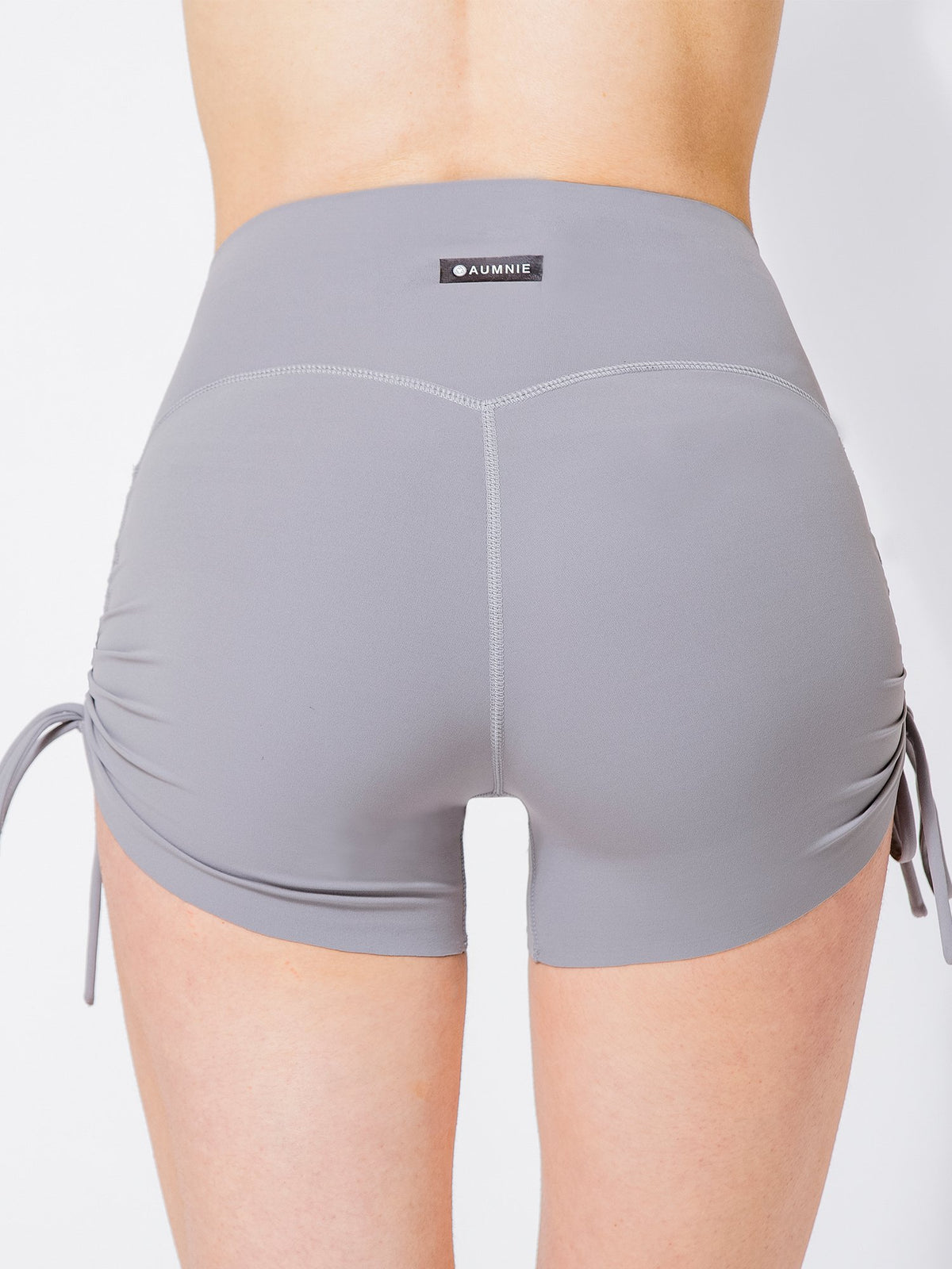 NUDE SHAPE HOT YOGA SHORTS, LUNAR GREY
