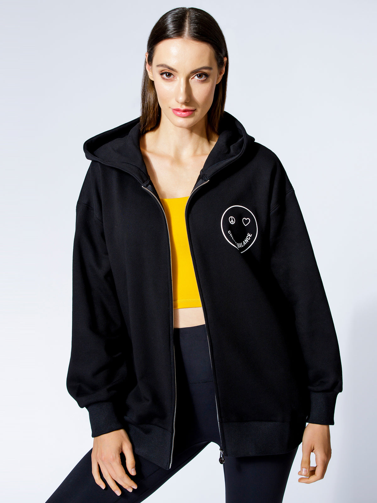 HAPPY GLOW ZIP HOODIE