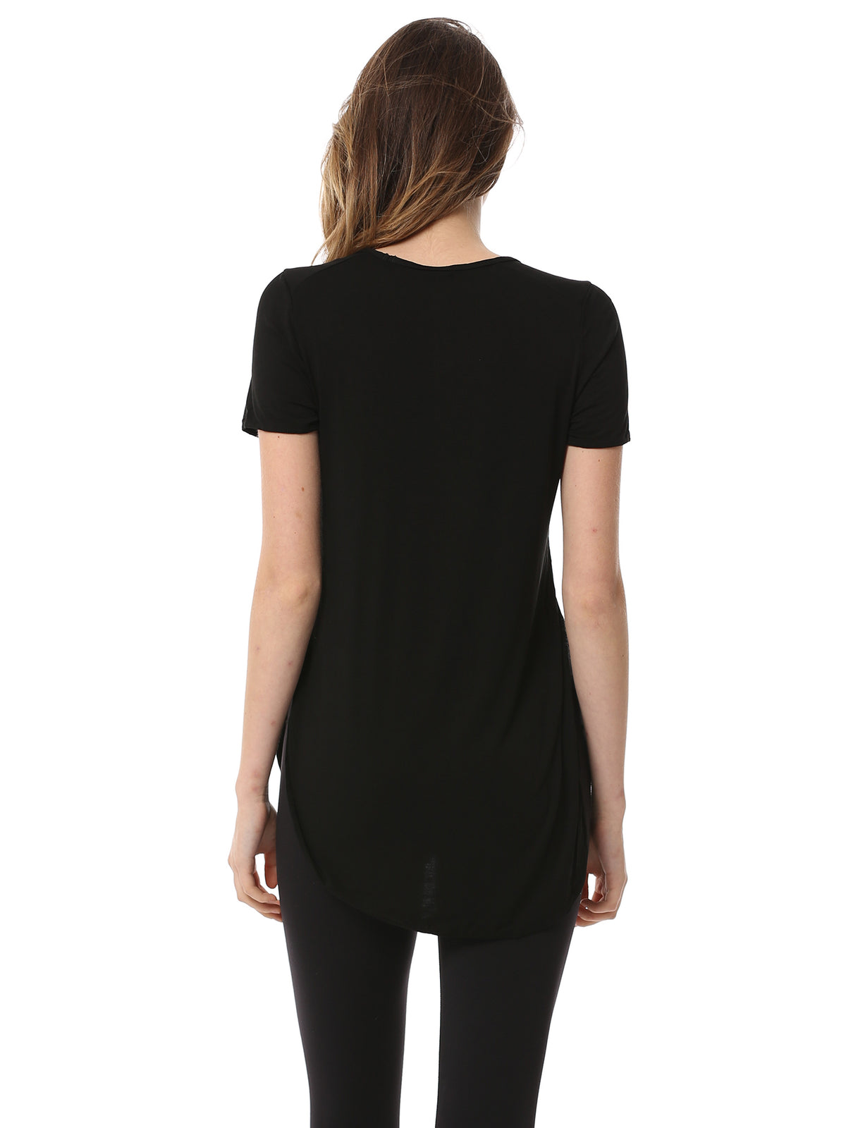 HI LO SPLIT SIDE TEE