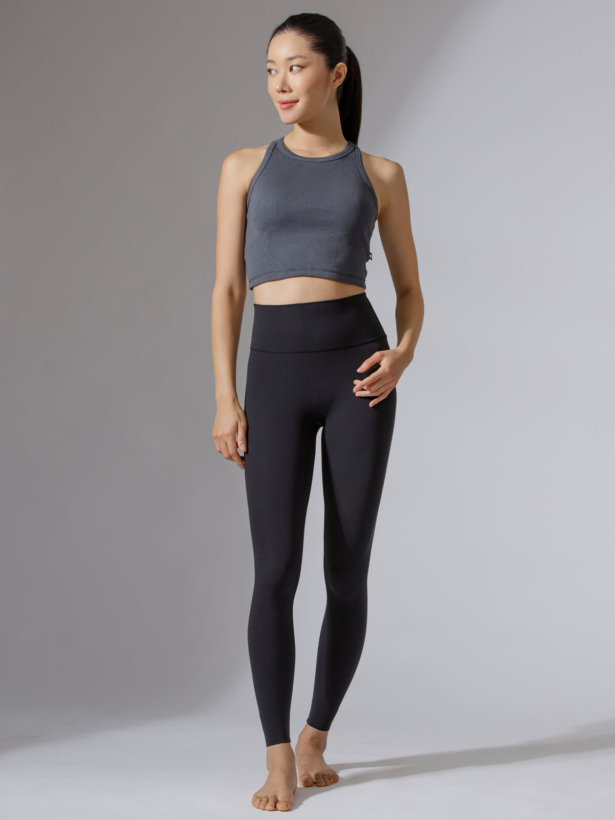 EVERYDAY RIBBED CROPPED SINGLET
