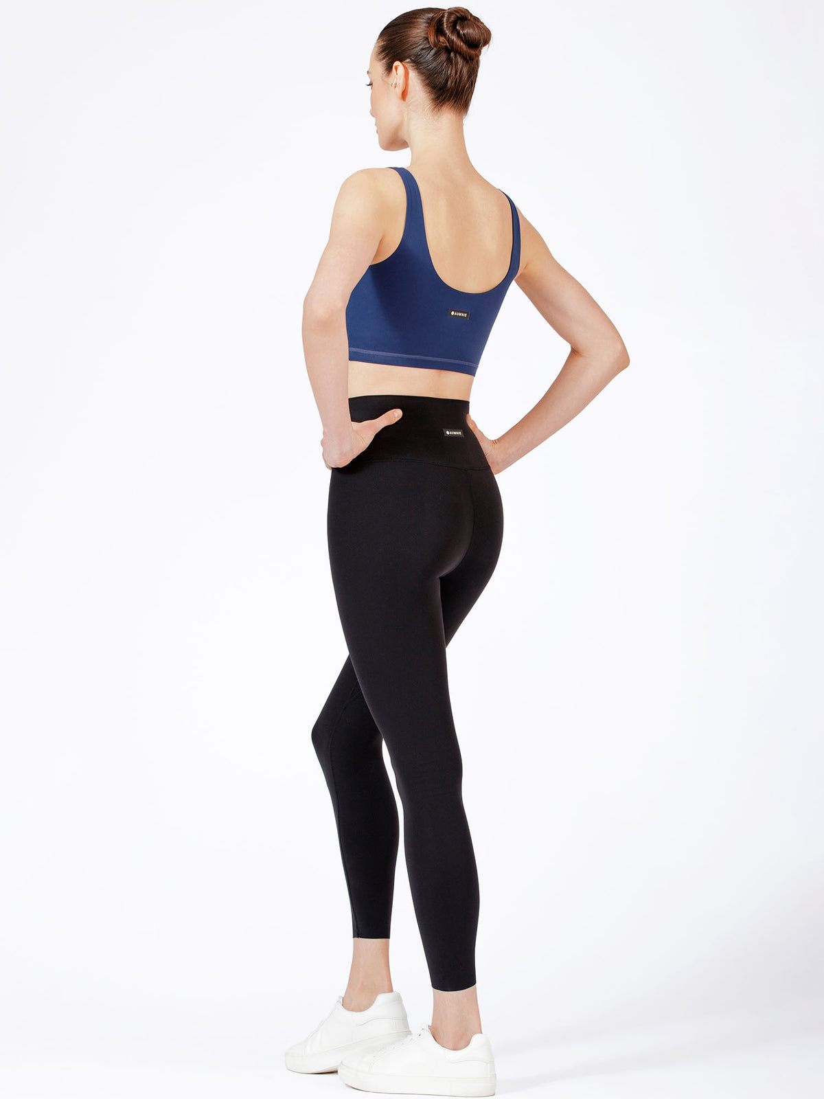 WRAPPED U-NECK NUDE TANK