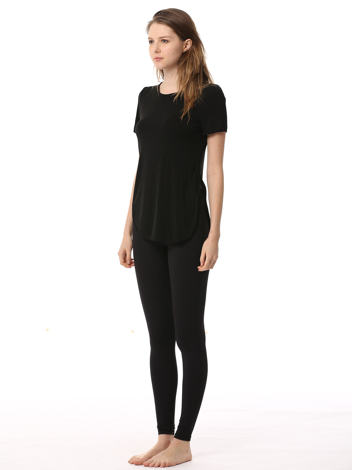 HI LO SPLIT SIDE TEE