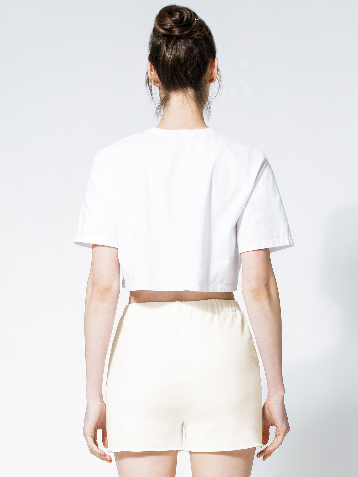 CROPPED POCKET TEE, WHITE