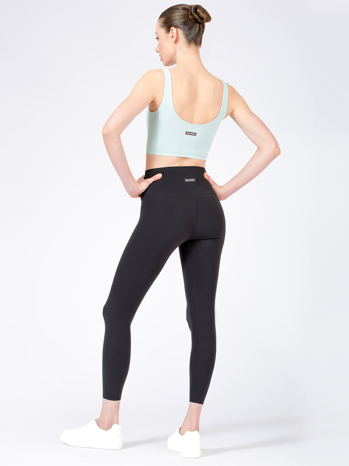 WRAPPED U-NECK NUDE TANK