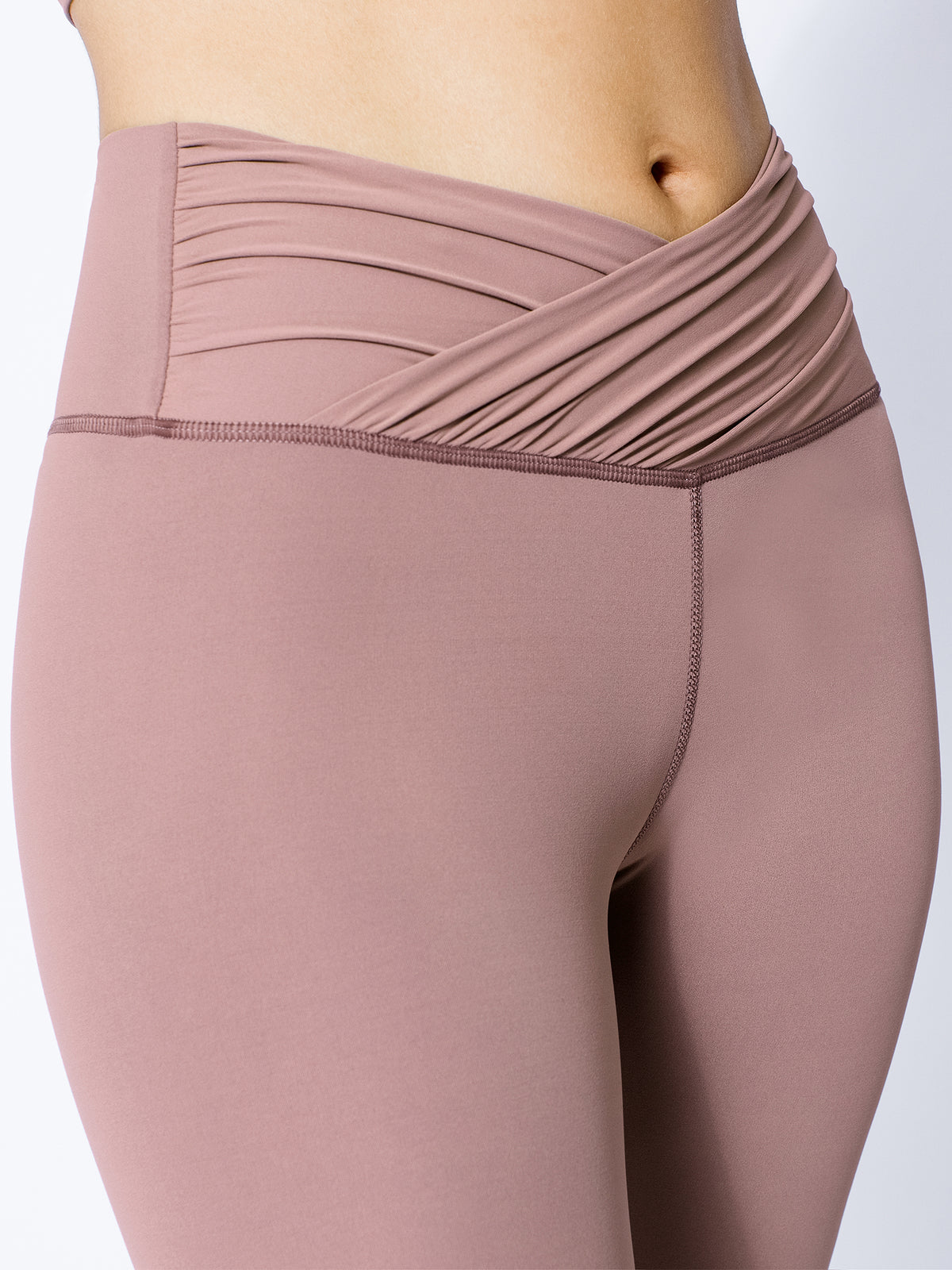 NUDE WRAP ANKLE CROPS