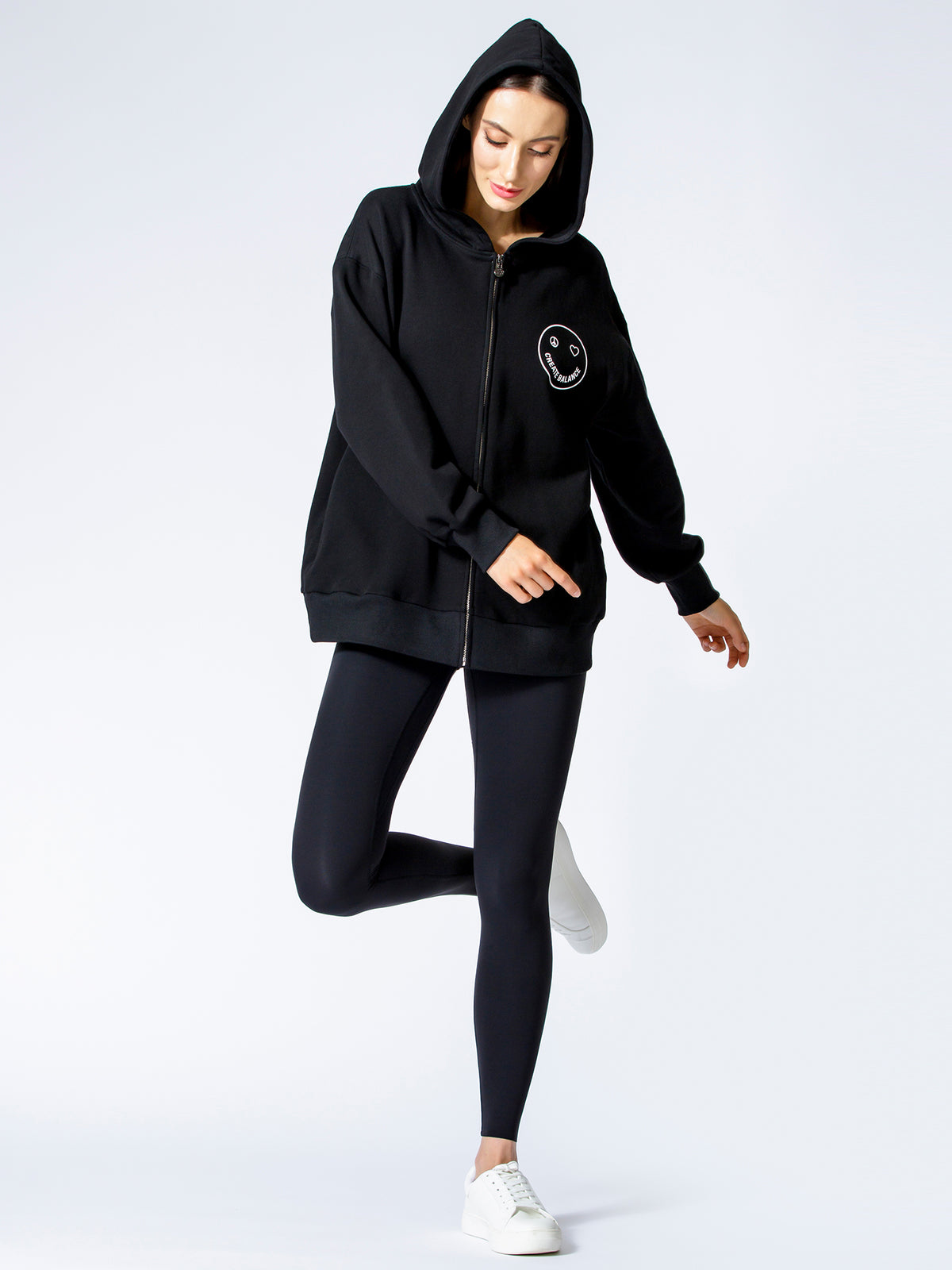 HAPPY GLOW ZIP HOODIE