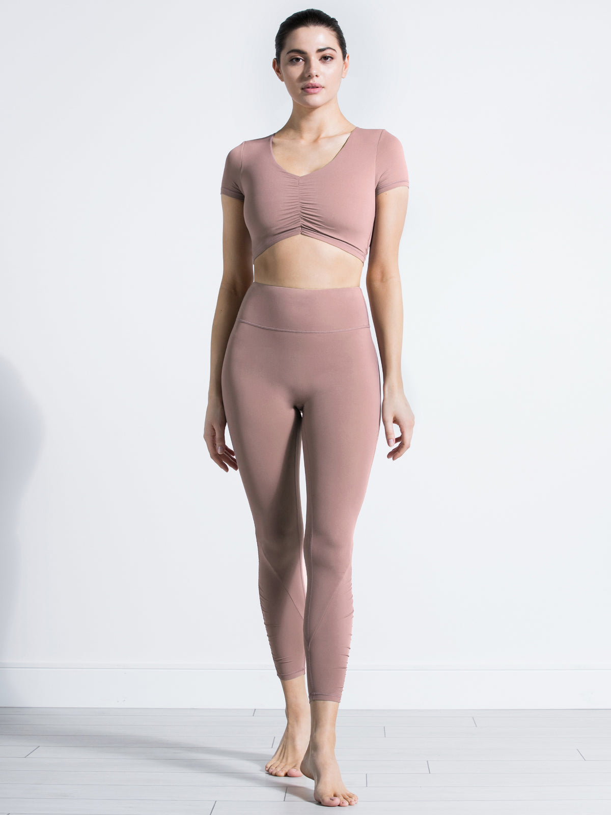 RUCHED NUDE PANTS