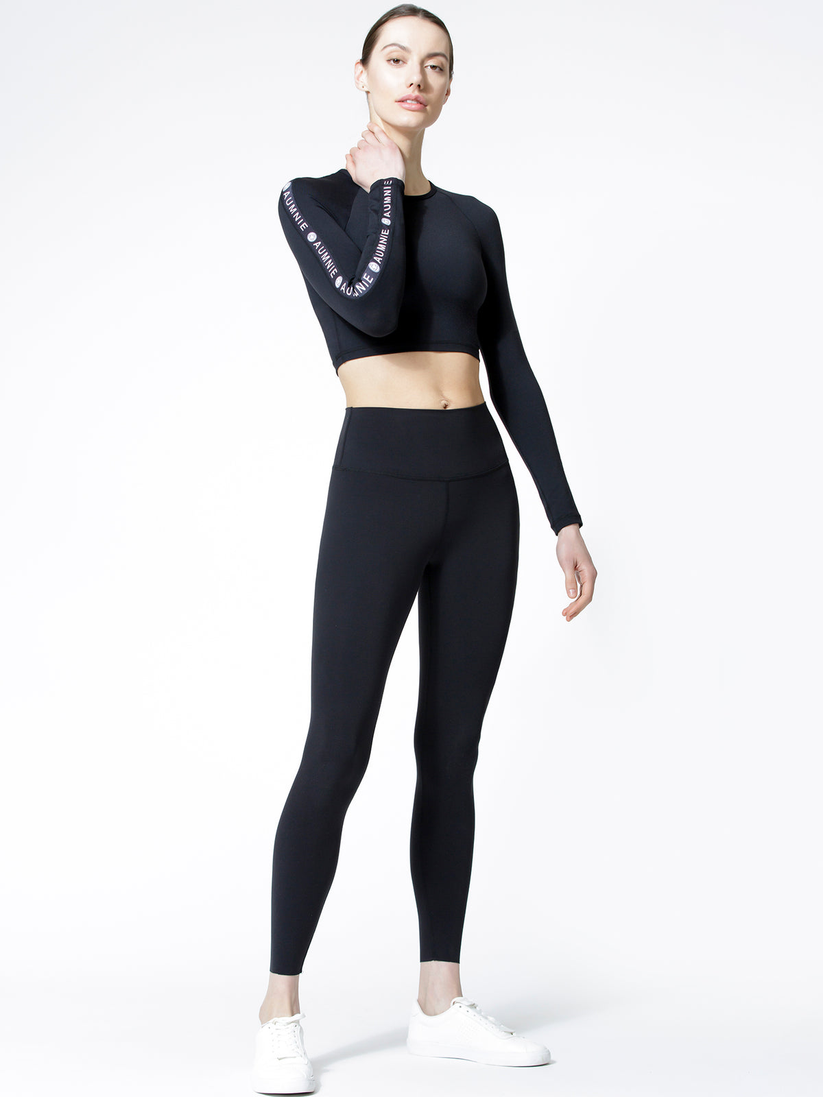 CROPPED HENLEY TEE