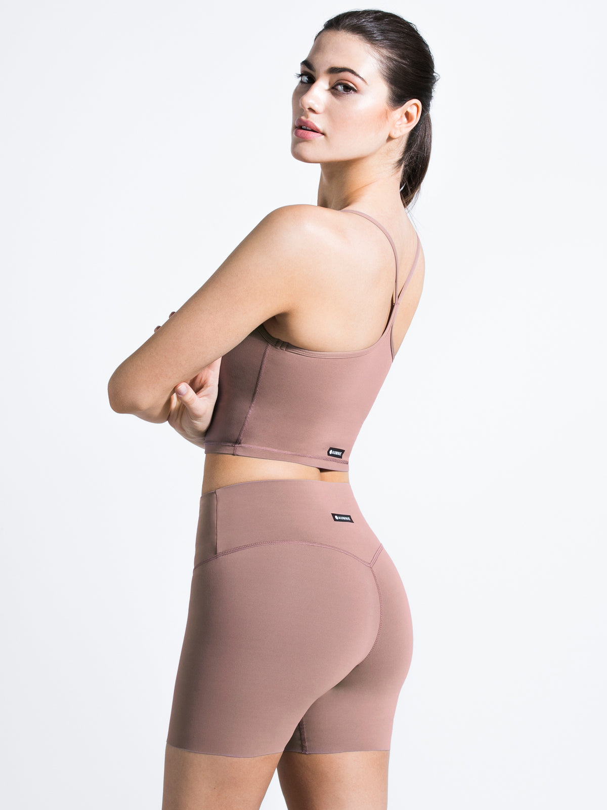 NUDE SHAPE 6" SHORTS, ASH MAUVE