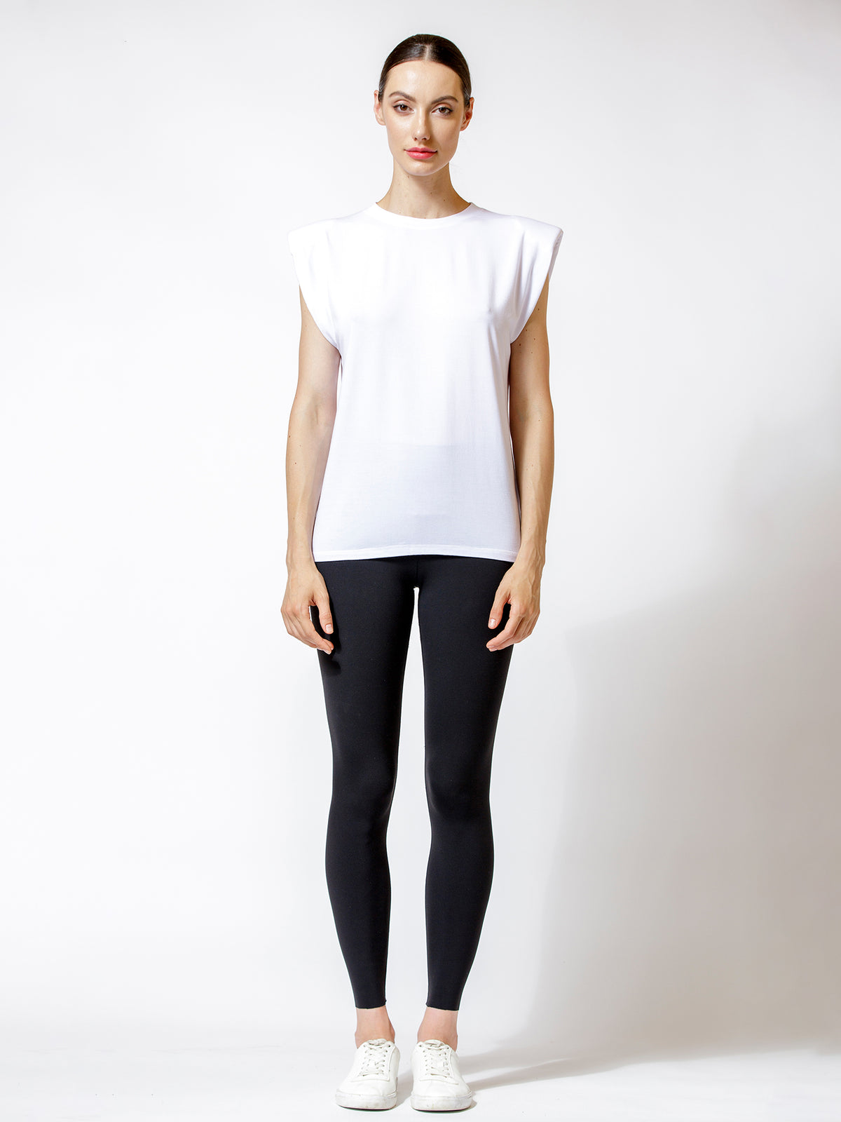 PADDED POWER TANK, WHITE