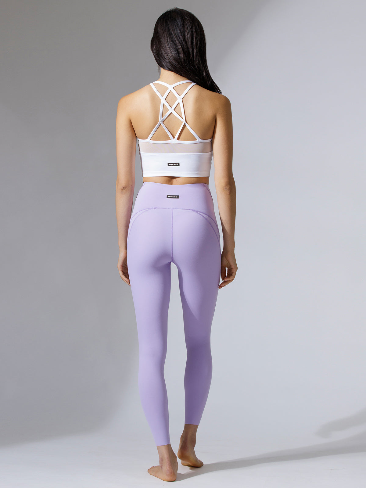 PANELLED WAISTLINE NUDE PANTS, AMETHYST