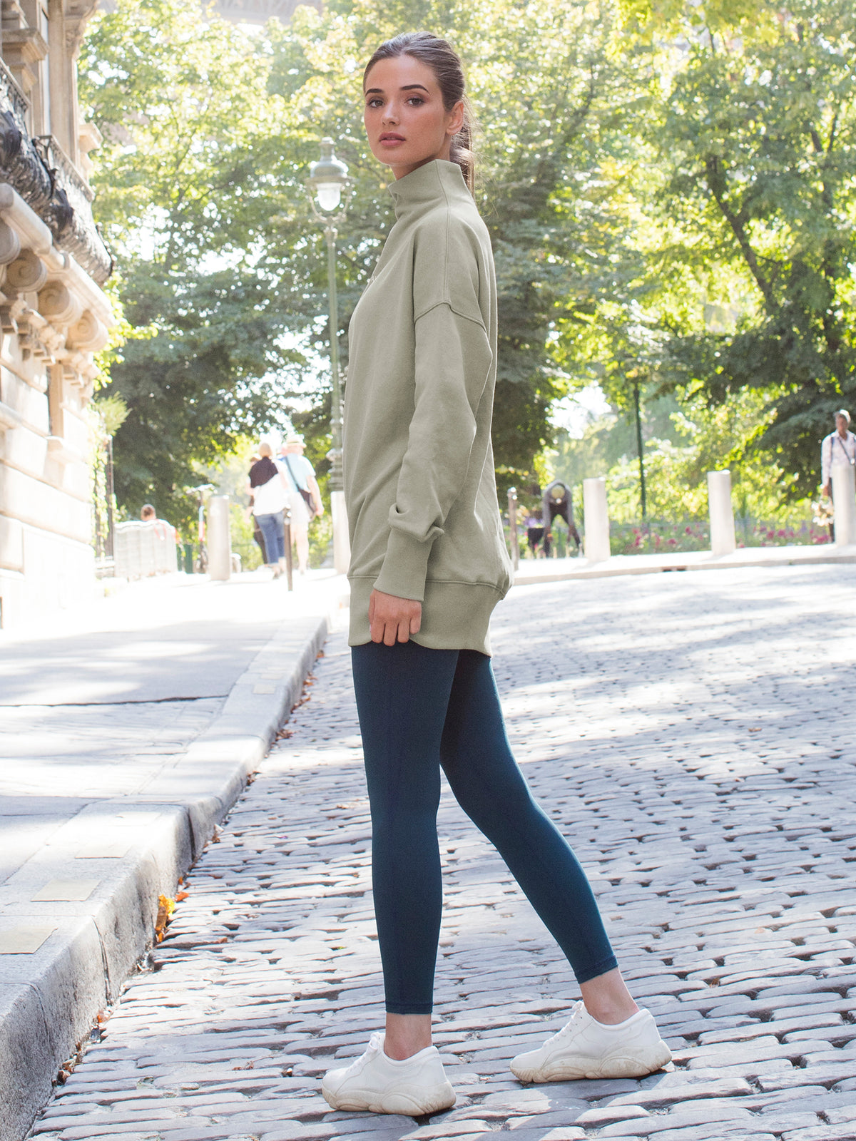 LONG SWEATSHIRT, GREEN